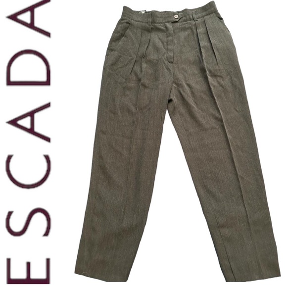 Vintage Escada Dark Grey Blazer/Pant Suit 
German size 38; Sz 10 US - Picture 5 of 7